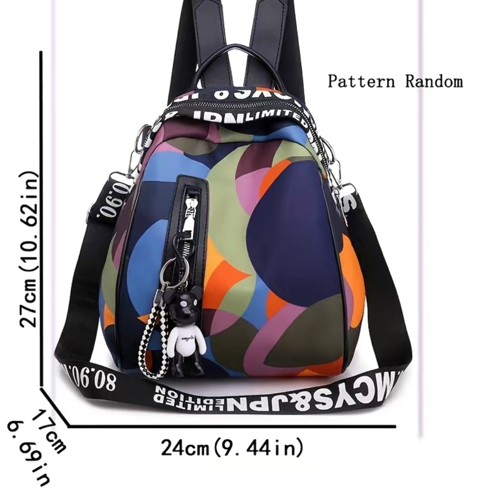 Stylish Multicolor Pattern Women’s Backpack - Picture 2 of 4